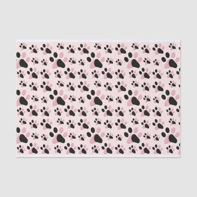 Rosa und schwarze Paste Seidenpapier (Vorderseite)