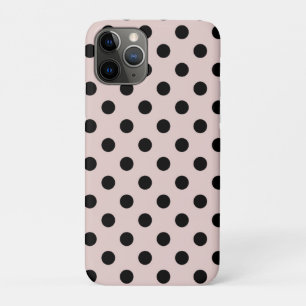 Rosa und schwarze Punkte Tupfen Case-Mate iPhone Hülle