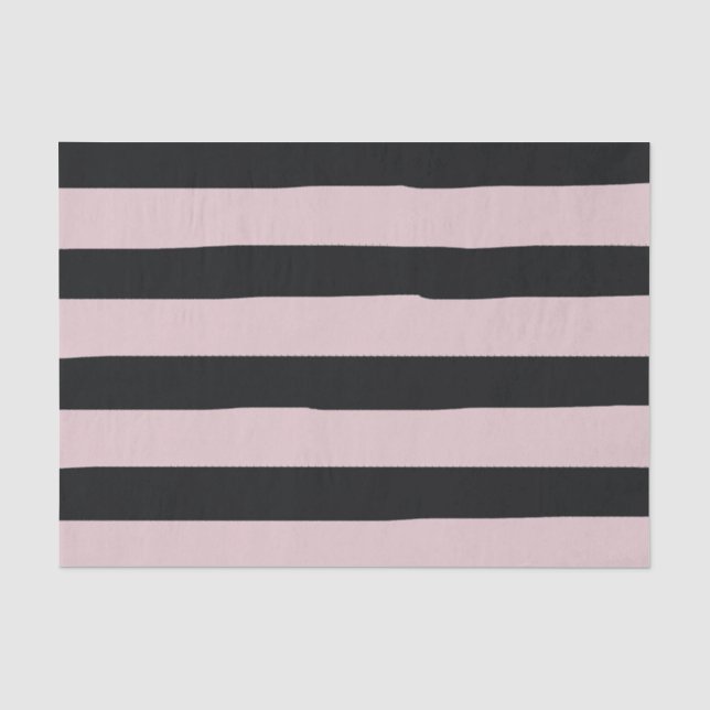 Rosa und schwarze Streifen Seidenpapier (Vorderseite)