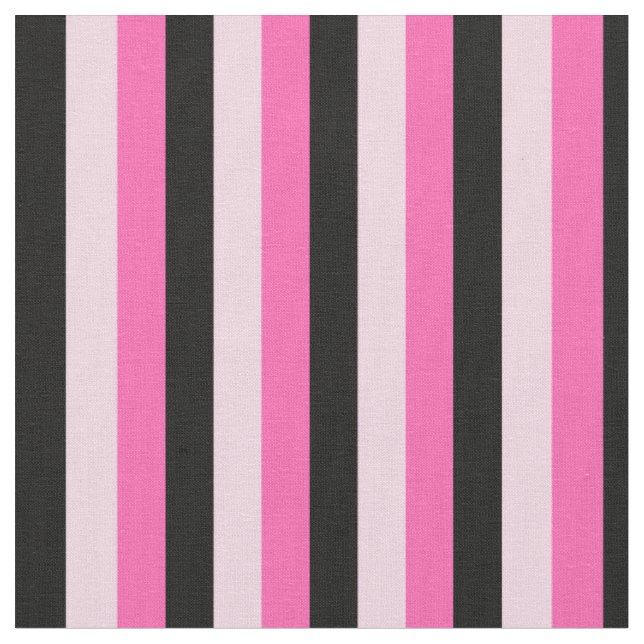 Rosa und schwarze Streifen Stoff (Nahaufnahme)