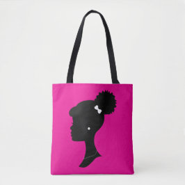 Rosa und schwarze tasche