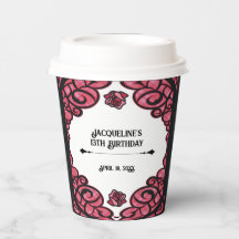 Rosa und schwarze vergitterte Rosenprinzessin Gebu