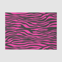 Rosa und schwarze Zebrastreifen Seidenpapier