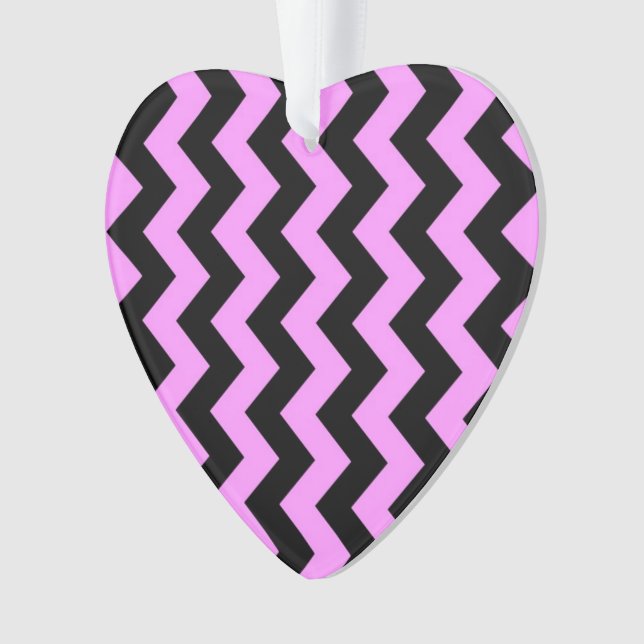 Rosa und schwarze Zigzag Ornament (Vorderseite)