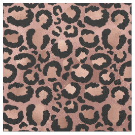Rosa und schwarzer Leopard Stoff