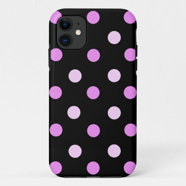 Rosa und schwarzer Polka iPhone 5 Kasten Case-Mate iPhone Hülle (Rückseite)