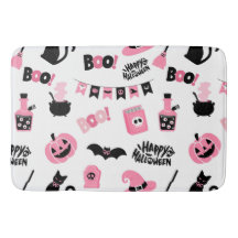 Rosa und Schwarzes Halloween