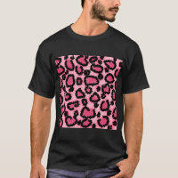Rosa und schwarzes Leopard-Druck-Muster