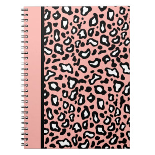 Rosa und schwarzes Leopard-Notebook Notizblock