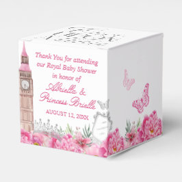 Rosa und Silber einmal auf Zeitdrucke Geschenkschachtel