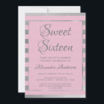Rosa und Silberfolie Süß 16 Geburtstag Einladung<br><div class="desc">Pink und Silver Foil Glam 16 . Geburtstag Geburtstagsparty Einladung für eine 16. Geburtstagsfeier. Diese moderne Einladung eignet sich perfekt für eine Pink und Silver Girly Sweet 16 Geburtstagsparty. Bitte kontaktieren Sie den Designer,  um passende Artikel zu erhalten.</div>