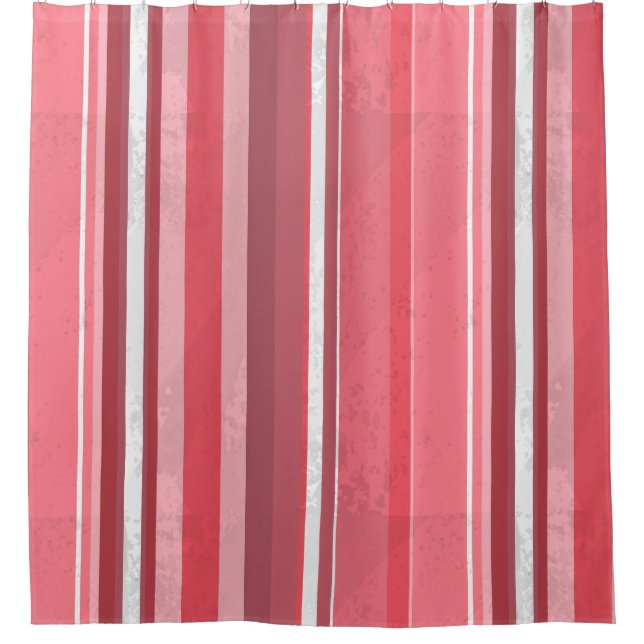 Rosa und stinkende Streifen Duschvorhang (Vorderseite)