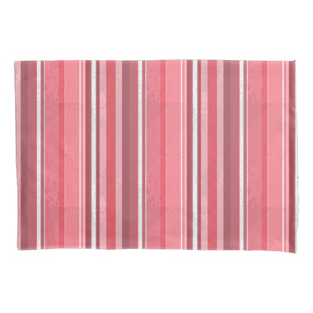 Rosa und stinkende Streifen Kissenbezug (Vorderseite)