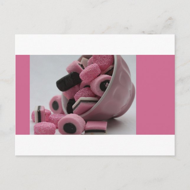 rosa und süß postkarte (Vorderseite)