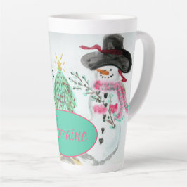 Rosa und Türkis Milchtasse