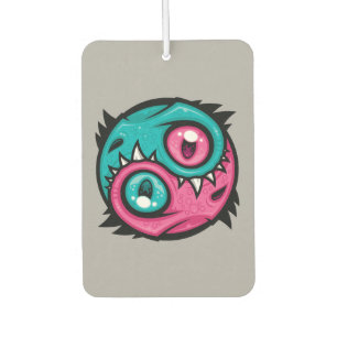 Rosa und Türkis Yin Yang Drachen Autolufterfrischer