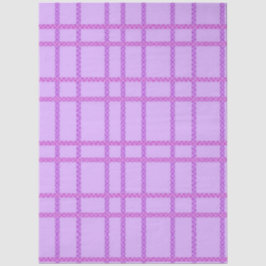 Rosa und violett geblümtes Schachbrettmuster Seidenpapier