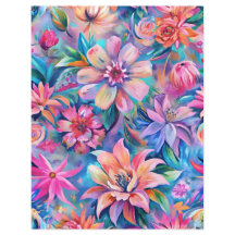 Rosa und violette Blumenmuster-Scrapheapier