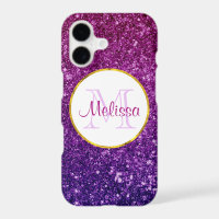 Rosa und violette funkelnde Glitter-Edelsteine Mon