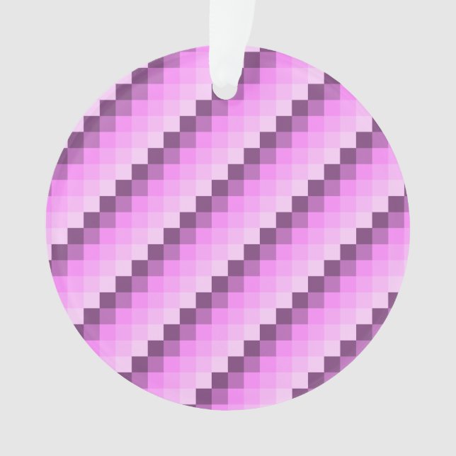 Rosa und violette Quadrate Ornament (Vorderseite)