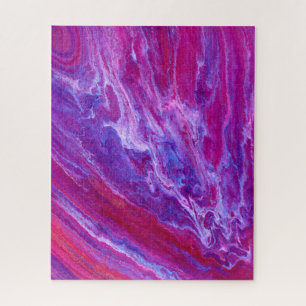 Rosa und violette schmelzende Marmor-Acryl-Guss