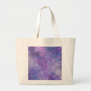 Rosa und violette Strass-Bling Jumbo Stoffbeutel