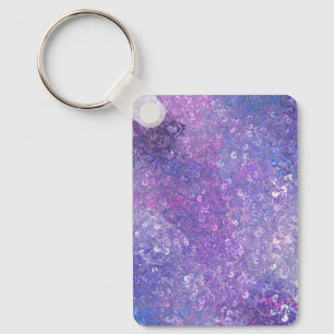Rosa und violette Strass-Bling Schlüsselanhänger