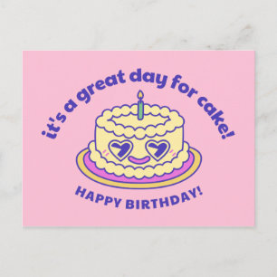 Rosa und violetter Kuchen Elegant & Raffiniert geb Postkarte