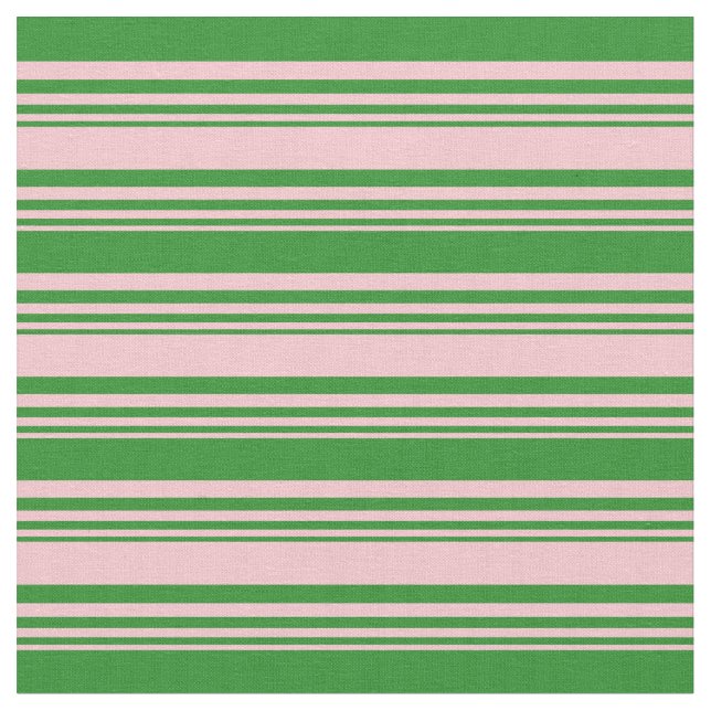 Rosa und waldgrünes Muster Stoff (Nahaufnahme)