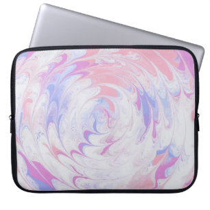 ROSA UND WEIß ABSTRAKTE MALEREI LAPTOPSCHUTZHÜLLE