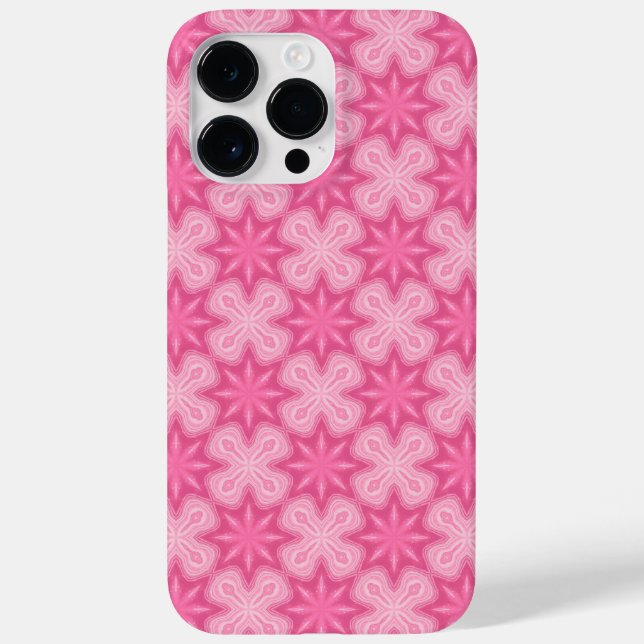 Rosa und Weiß Case-Mate iPhone 14 Pro Max Hülle (Rückseite)