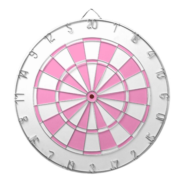 Rosa und Weiß Dartscheibe (vorne)