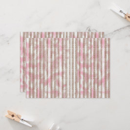 rosa und weiß gestreifter Hintergrund Einladung