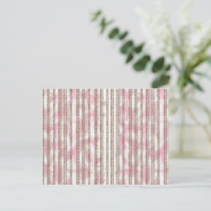 rosa und weiß gestreifter Hintergrund Postkarte