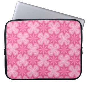 Rosa und Weiß Laptopschutzhülle