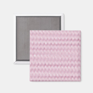 rosa und weiß mit gewellten Linien Magnet