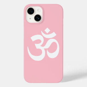 Rosa und Weiß Om-Symbol Case-Mate iPhone Hülle