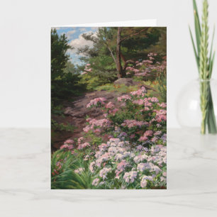 Rosa und Weiß Rhododendron   Thomas Allen, Jr. Karte