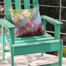 Rosa und weiße Azaleen Kissen