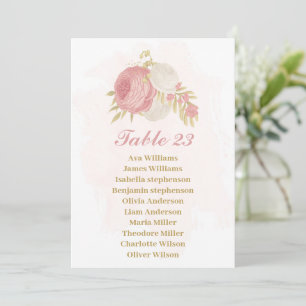 Rosa und weiße Blume Goldkarte Einladung