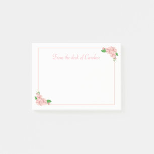 Rosa und weiße Blume - Shabby Chic, Land Post-it Klebezettel