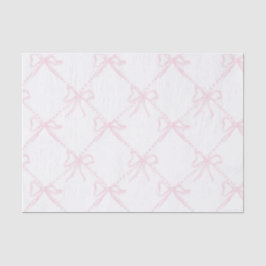 Rosa und Weiße Bogen, Grandmillenial Ribbon Seidenpapier