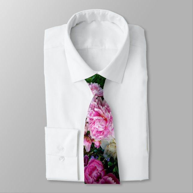 Rosa und weiße Erdnüsse Krawatte (Gebunden)