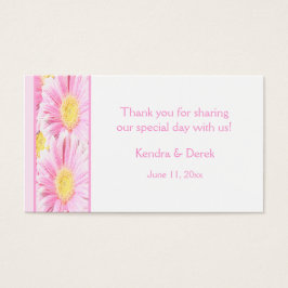 Rosa und weiße Gastgeschenk Hochzeit