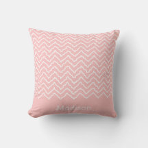 Rosa und weiße geschwungene Chevron-Zickzack-Muste