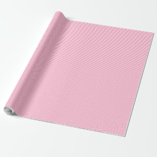 Rosa und weiße Gingham-Geschenkpapier Geschenkpapier