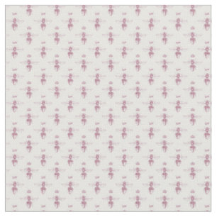 Rosa und weiße Grafik-Designs Stoff