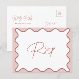 Rosa und weiße graue UAWG Postkarte