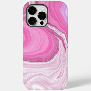 Rosa und weiße Imitat Marmor Case-Mate iPhone 14 Pro Max Hülle