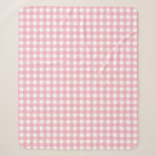 Rosa und weiße Karton Sherpa Blanka Sherpadecke